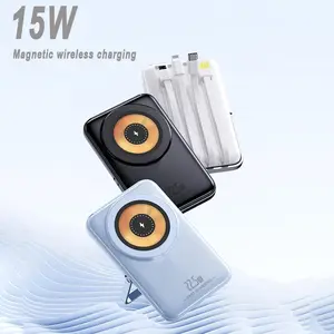 10000mAh Magnetic Wireless Power Bank, Portable Magnetic Wireless Charging Bank, Fast Charging Chargeable Phone External Battery, Digital Portable Charger