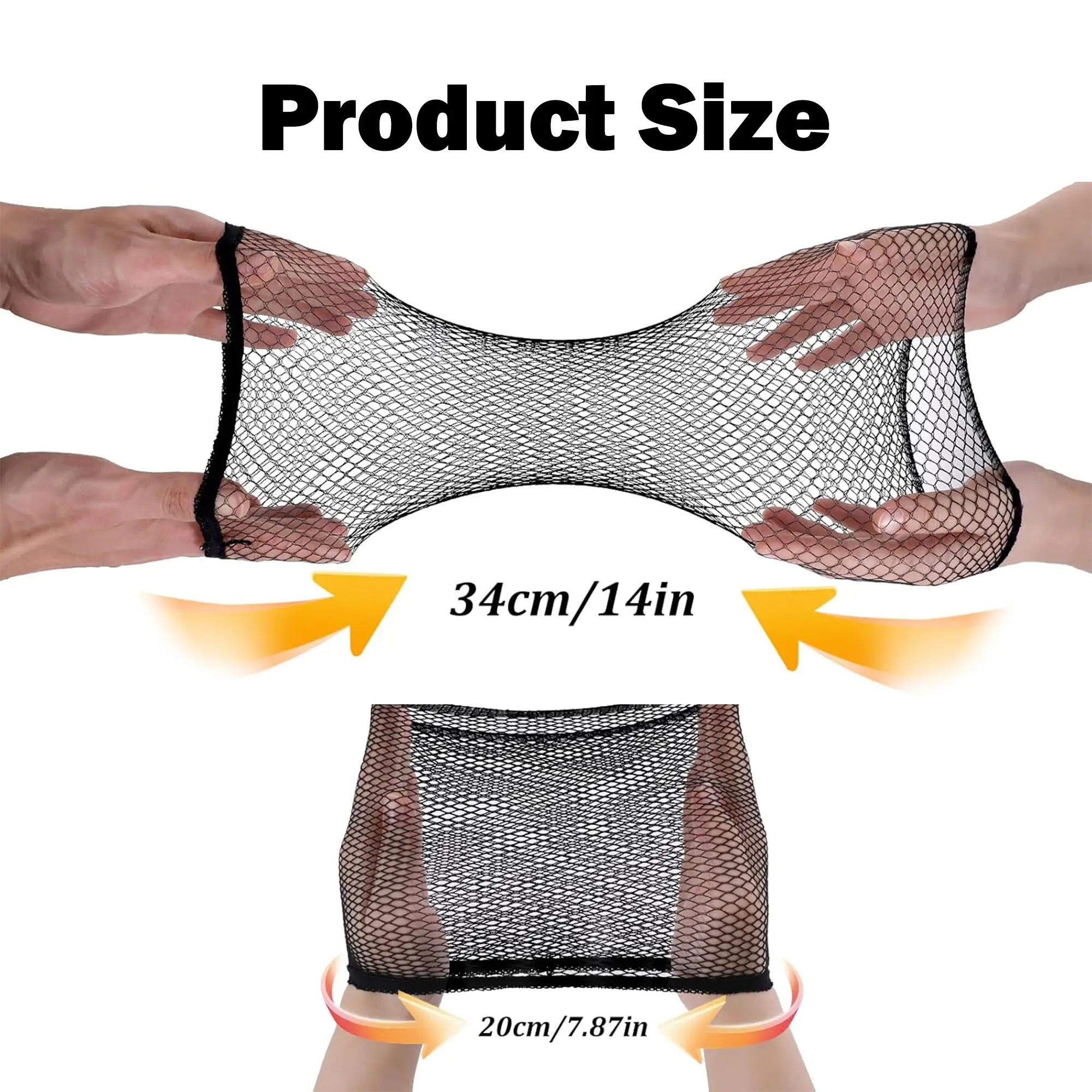 5 Counts Universal Hairnets & Styling Tools, breathable mesh fabric, sweat absorbing texture, Meshnet, Glueless