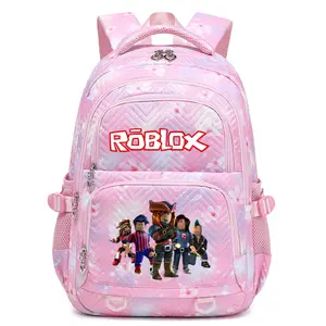 2026 New Campus School Bag Virtual World Roblox Game Peripheral Printed Casual Backpack
