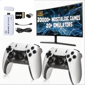 M15 Wireless Retro Game Console-Built-in 20.000+ Games-Plug and Play-Equipped with 2.4G Dual Wireless Controller - Output Game Stick