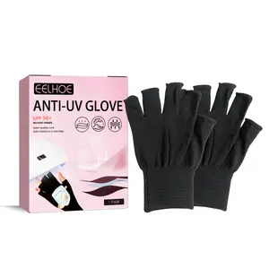 2PCS EELHOE Anti-UV Glove, Anti-Suntan Hand Baking Lamp Blocking Gloves For Nail Lighting