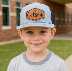 Kids Custom Trucker Hat with Name, Personalized Child Cap, Back to School Gift, Toddler Boy Girl Adjustable Hat, Custom Kids Name Hat