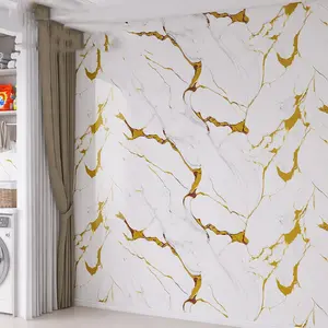 Self-Adhesive Marble Pattern Wallpaper Wall Stickers, Marble Effect Decorative Film for Home Office Studio Living Room Walls Shelves Decoration