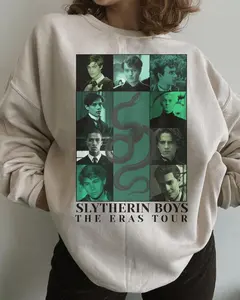 Slytherins Boys Sweatshirt, Green House Shirt, Wizard House Shirt Snake House Shirt Malfoy Shirt Pottery T-Shirt Wizard School Shirt Marauders Dramione HP