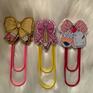 Large Acrylic paper clips Large Acrylic paper clips