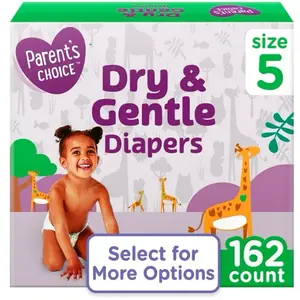 Baby diapers (Size 5) 162 Count Dry & Gentle with leak protection