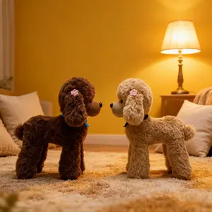 Squeezable Realistic Dog Plush Toy, Durable Soft Fluffy Soft Stuffed Animal with Fur Texture, High-Quality Lifelike Therapeutic Companion for Anxiety Relief, Grateful Gift Memorial Keepsake #PlushFable,summervibes