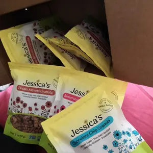 Jessica's Granola Snack Bag Variety Pack - 12 Pack | 2 of each flavor | 2 oz. Bags | Gluten-Free | Non-GMO | No Artificial Flavors or Preservatives | Perfect for On-the-Go Snacking