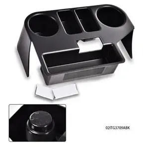 CROSSDESIGN Center Console Cup Holder insert Fit For 1994-97 Dodge Ram 1500 2500 3500 Black