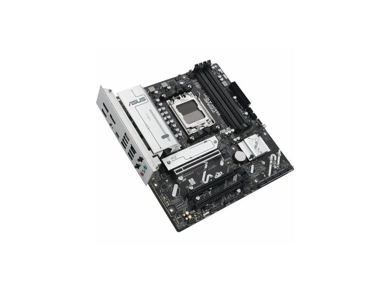 ASUS PRIME B840M-A WIFI-CSM AMD AM5 B840 mATX motherboard, Advanced AI Ready, DDR5, PCIe 4.0 Ready, three M.2 slots, Wi-Fi 6E, 2.5Gb LAN, DisplayPort, HDMI, USB 5Gbps Type-C, BIOS FlashBack, Aura