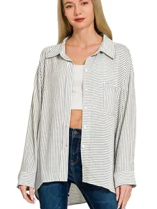 Emery Woven Stripe Button Down Shirt