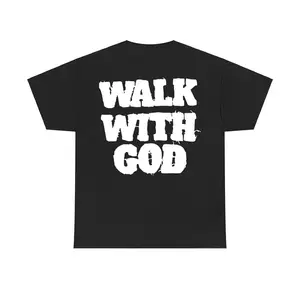 Walking with God T-Shirt - Monogram T-shirt, 100% cotton, fashion T-shirts for men and women, casual streetwear, unisex clothing.