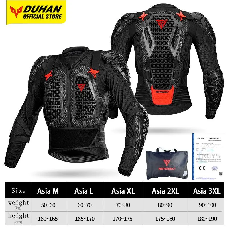 Motorcycle Jacket Men Moto Body Armor Motocross Racing Jacket CE Approval Motorbike Moto Protection Gears