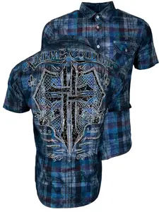 Xtreme Couture by Affliction Men's Button Down Shirt Rattle