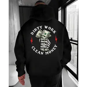 Dirty Work Clean Money T-Shirt, Sweatshirt, Hoodie – Skeleton Hand Cash Graphic, Bold Statement Unisex Apparel