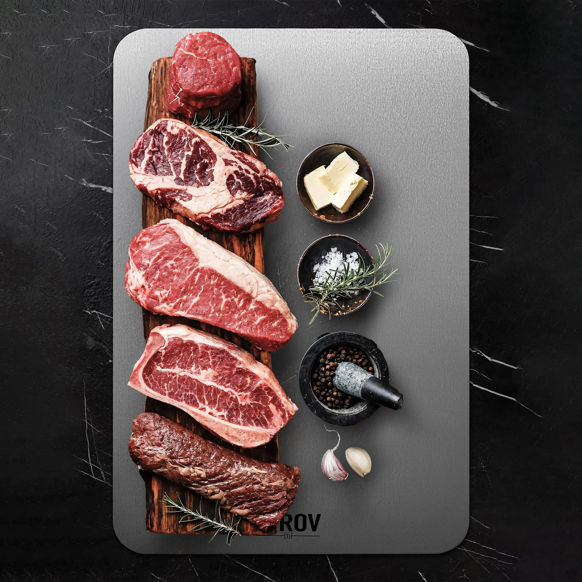 Pure Titanium Cutting Board Set of 3 – Non Toxic Kitchen Chopping Boards, Hygienic & Durable, Dishwasher Safe for Meat, Vegetables & Fruit, Summerwins
