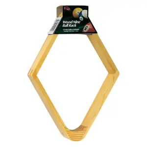 Viper Wood 9-Ball Rack - Natural Wooden Design for Target Practice