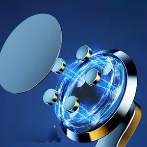 Car Phone Holder, New Floating Screen Design, Dedicated for Center Console Display, Foldable, Magnetic, Navigation Support.