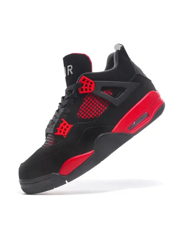 Unisex Vintage Fashion Sports 4S Basketball Shoes Red