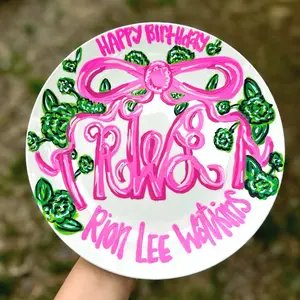 Birthday Plate Decor Ornaments Decoration for Festive Parties