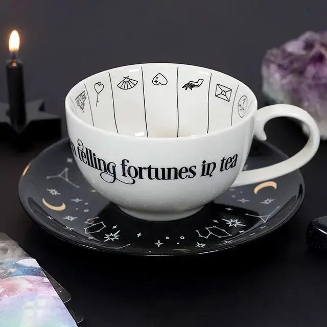 🍵🔮 Fortune Telling Tea Leaf Reading Teacup – Unlock Mystical Messages from Every Sip! ✨