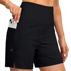 G Gradual Women's 5" High Waisted Swim Board Shorts with Phone Pockets UPF 50+ Quick Dry Beach Shorts for Women with Liner Versatile Breathable Swimming Trunks Activewear Swim Bottoms