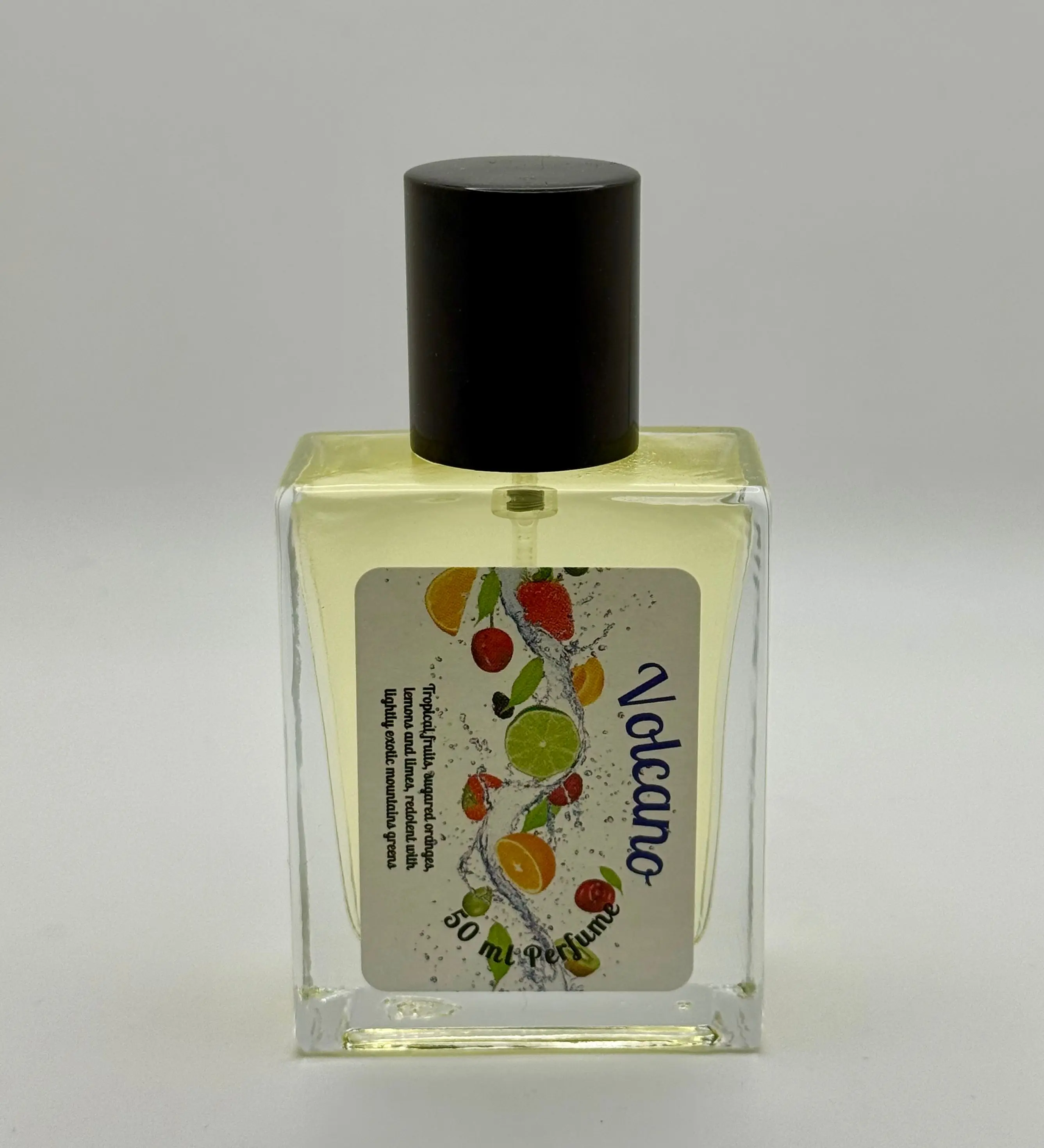 Unisex Volcano Eau de Parfum (EDP) - 1.7 fl oz (50 ml) Bottle, Non-Toxic Tropical Citrus Lemon-Lime Fragrance with Bergamot Orange, Tropical Fruit & Light Sugar Notes for Unisex Wear