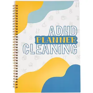 ADHD Cleaning Planner for Adults,30 Sheets A4, Weekly and Monthly Cleaning Schedule and Checklist,Chore Chart & Organizing Planner Notebook for Home Improvement for Women Men Teens Gemmapylor