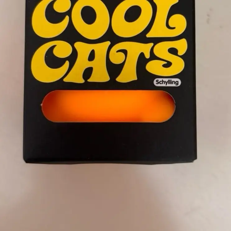 Cat squishy toy in orange