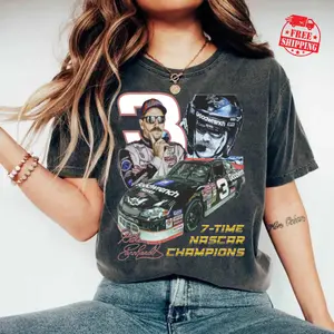 [Sale up to 50%] [Free Ship] Dale Earnhardt Shirt Graphic Tee 90s Unisex Streetwear adult and Youth Tee - Retro Vibe, Bold Style