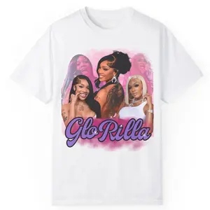 Trendy Music 2025 Glorilla Tour Shirt, Glorilla Megan Tee Thee Stallion Concert Yeah Glo Glorious Tour, Comfort Cotton Unisex T-Shirt