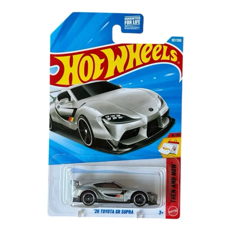 Hot Wheels 2020 Toyota GR Supra 1:64 Scale Mainline Die-Cast Vehicle, Luxury Car Tuned Diecast Toy, 1:64 Scale Fit Collectible, Die Cast Vehicles for Display or Play