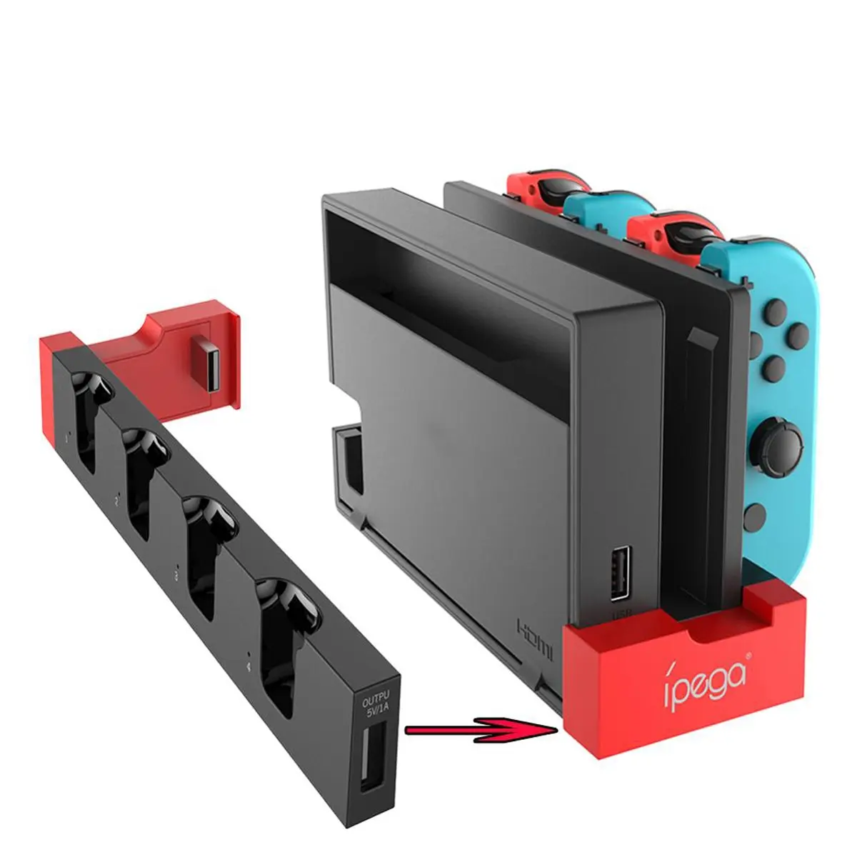 Control for Nintend Nintendo Switch & OLED Joycon Joy Con Console Charging Dock Battery Charger Controller Nintendoswitch Base Game Console Accessories