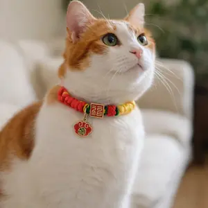 Braided Pet Collar, Pet Lover Gift