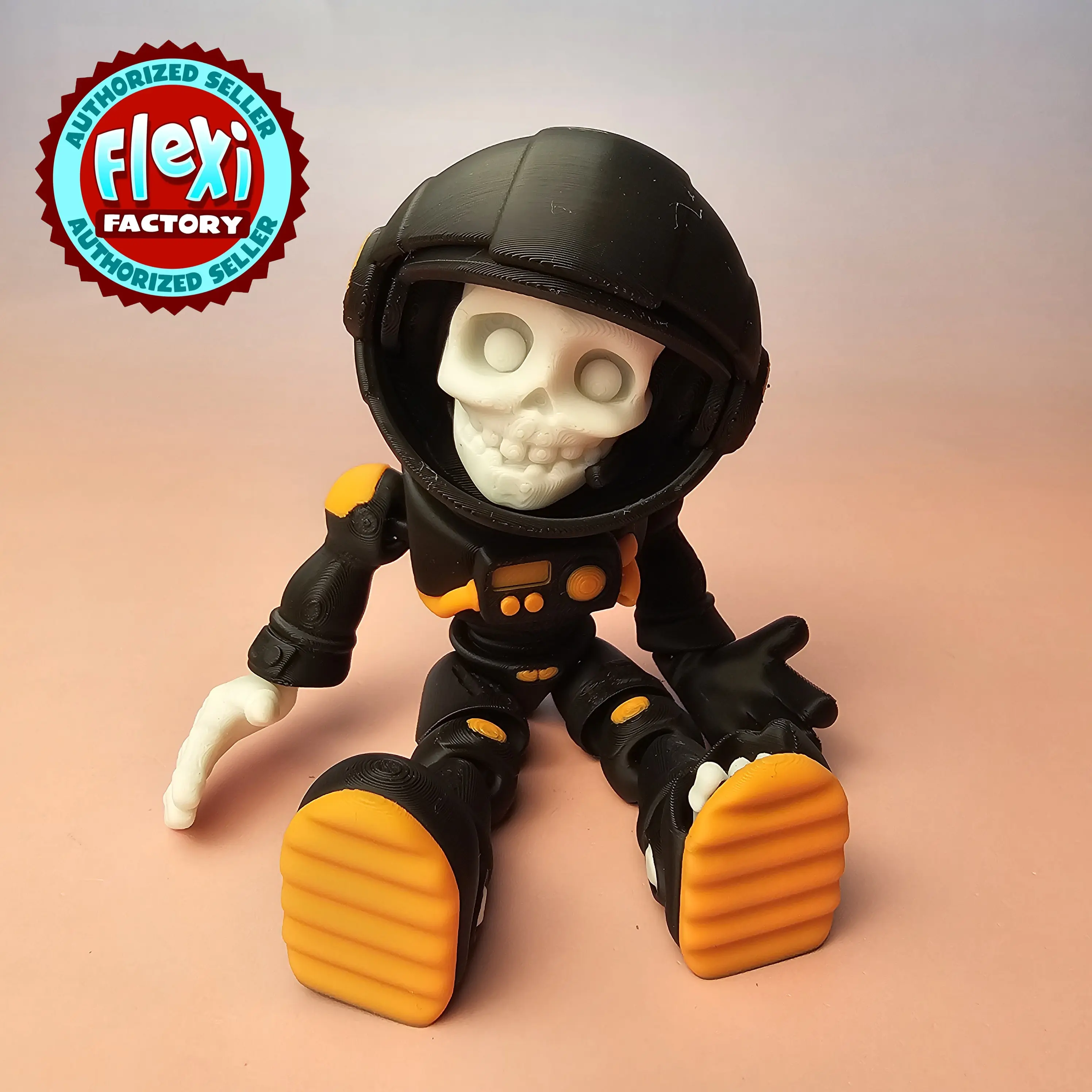Skeleton Astronaut 3D Printed | Articulated Astronaut | Astronaut | Skeleton Astronaut Decor | Man Astronaut | Moving Helmet