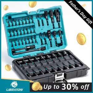 【Fathersdaygift】LIBRATON Magnetic Nut Driver Set-S,gift for man,Metric & SAE Nut Drivers for Impact Drill, Socket Set, Impact to Hex Converter, PH1, PH2, Storage Box outdoorfun Multipurpose Screwdriver Kit Screwdriver Bit Holder