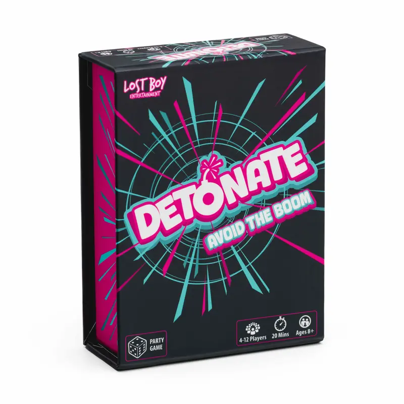 DETONATE - Family Dice Game - Party Game for Gifts, Kids, Adults, and Family Game Night