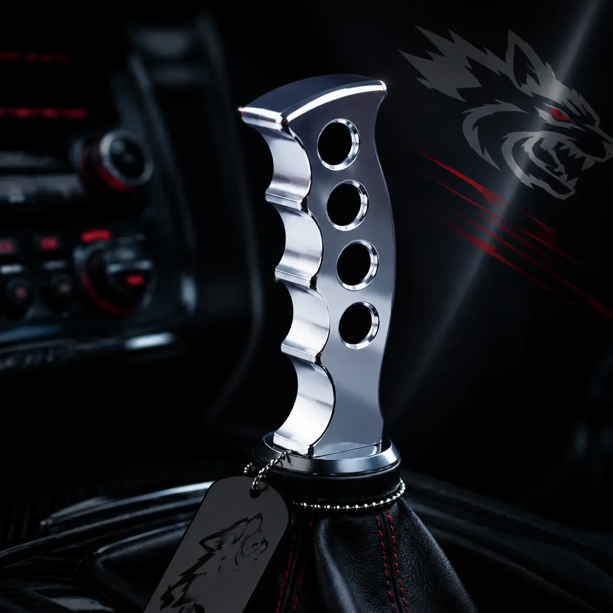 Universal Aluminum Alloy Car Gear Shift Knob – Racing Style Manual/Automatic Shifter Handle Grip, Non-Slip Ergonomic Design, Includes M8/M10/M12 Adapters, Easy Install Car Interior Upgrade Accessories #CarInterior #JDMStyle #CarMods #AutoParts