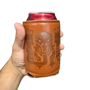 Monster Hunting Leatherette Can Cooler Sleeves, 20+ Monsters Available, Drinkware, Gaming Gift, Gift For Him, Birthday Gift