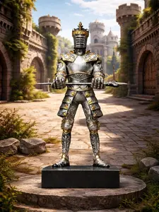 The Armored Kingdom Crown Guardian Knight Phone/Game Controller Holder-Gaming Stand-Desk Decor Custom Durable Smartphone Cellphone Mount Aesthetic