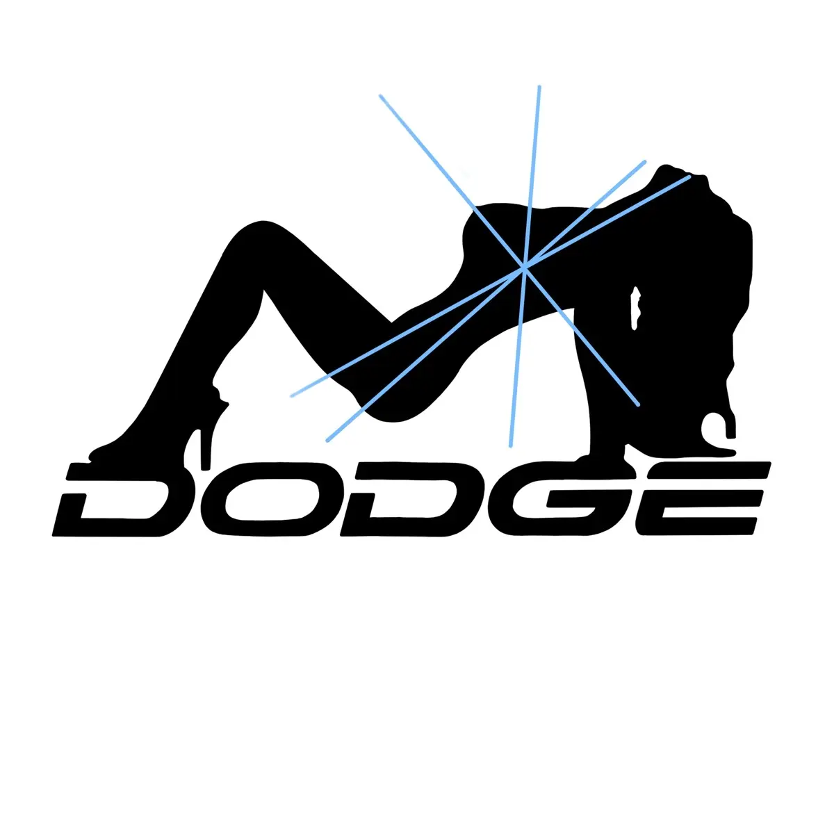 Dodge Car Decal - Unique Hand Made Design for Car Exterior Accessories