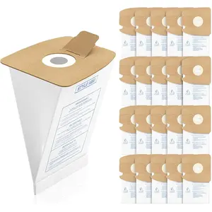 20 Pack Style MM Vacuum Bags Compatible with Eureka Style MM Eureka Mighty Mite 3670 and 3680 Series Canister Vacuums, Replaces Part #   60295, 60295A, 60295B 60295C, 60296 & 60297A Household