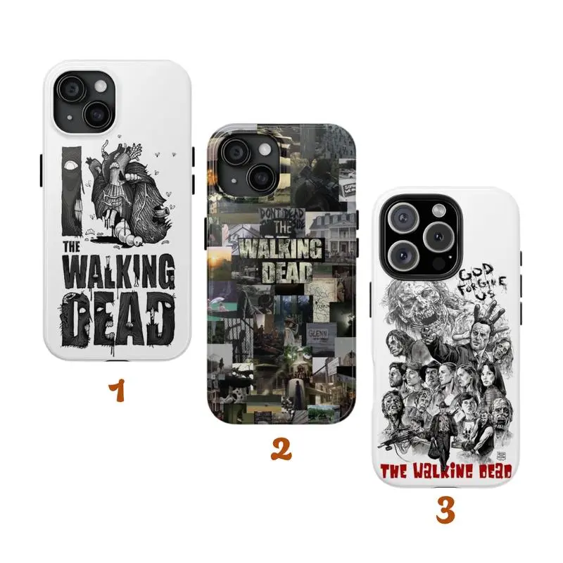Durable The Walking Dead Phone Case Suitable for iPhone 17-11 Pro Max/Plus and  Samsung Galaxy S23-25