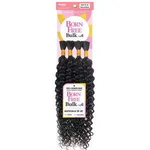 Born Free By Ali 100% Human Hair Braids - WATER BULK-18-20"