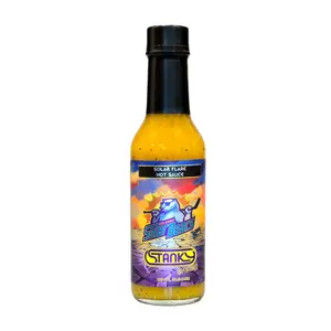 Stanky Sauce Solar Flare Habanero Hot Sauce - Black Pepper Flavor Hot Sauce Ideal for Spicy Flavor Lovers & Hockey Fans. Flavor profile, Black Pepper, Bell Pepper, Habanero and Vinegar