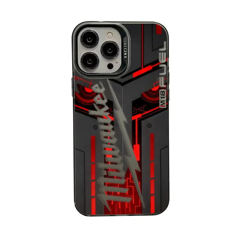 Thunderbolt Mecha Style Technology and Fashion TPU Laser Crafted Phone Case Suitable for iPhone 17 16 15 1413 12 11  Anti Drop Phone Case