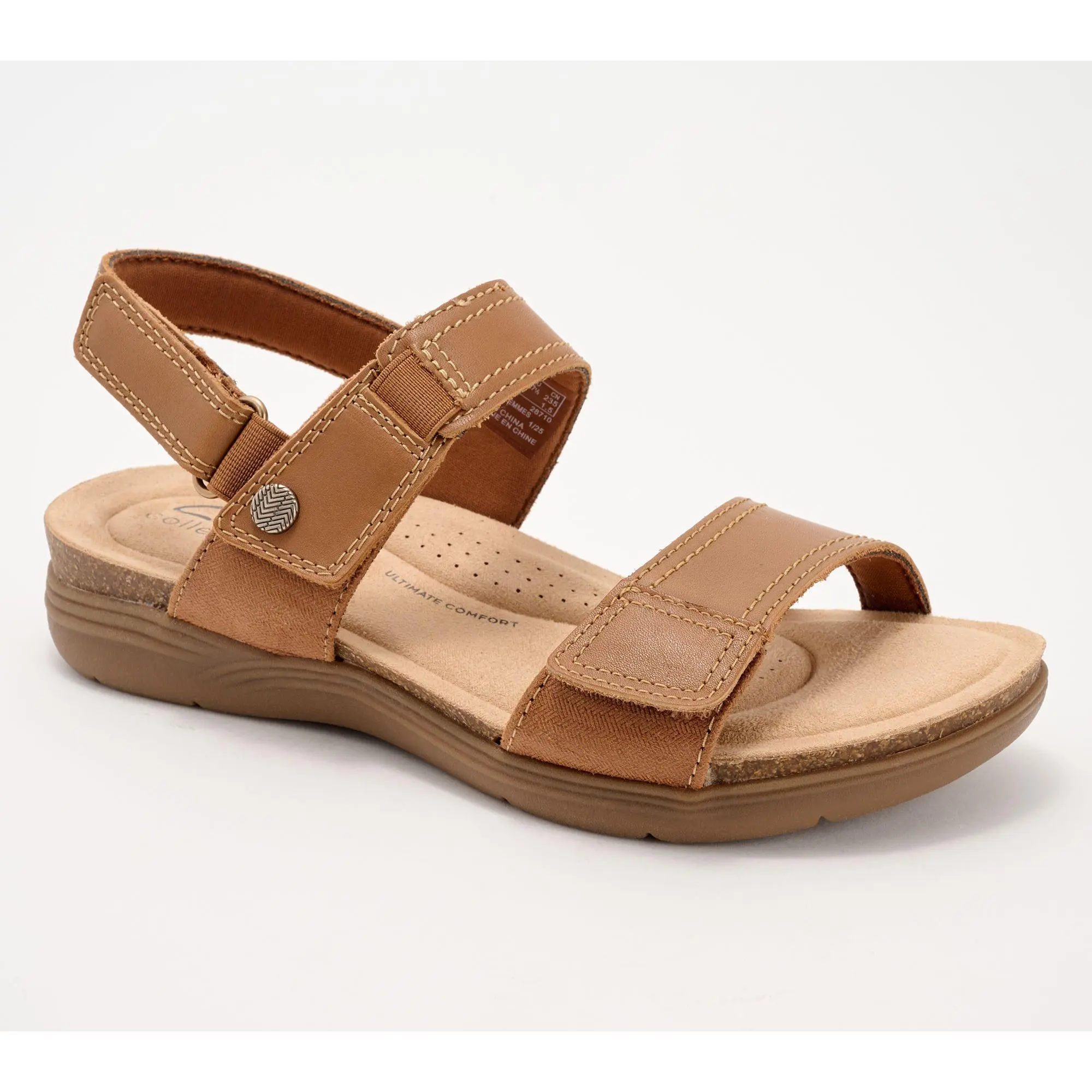 Clarks Collection Leather Sandals -April Clover