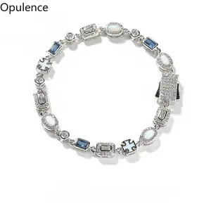 6mm Gold Vacuum Plated Copper Bracelet with Colorful Sri Lankan Zircon, Dopamine Miami Chicano Hip Hop Jewelry for Men & Women, Casual Daily Wear Gift