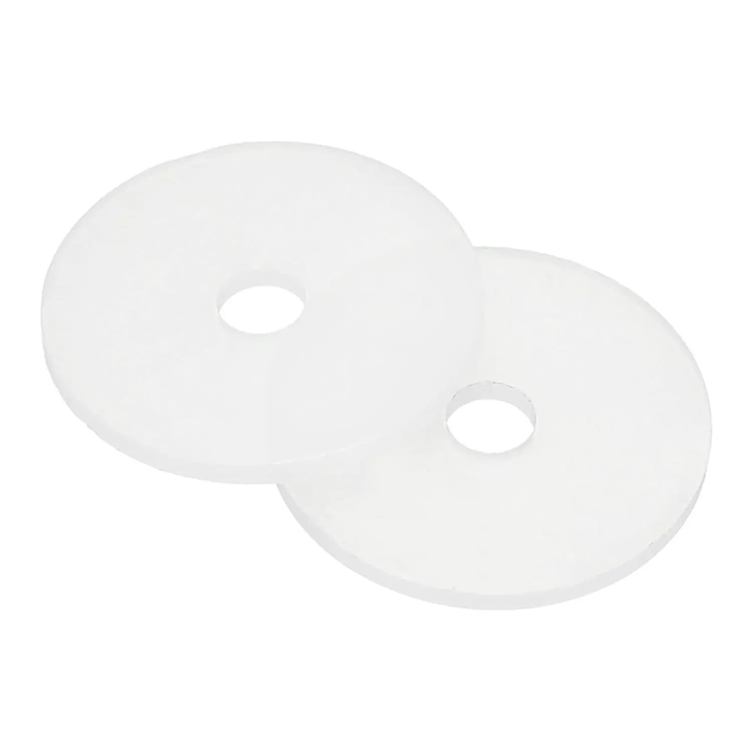Nylon Flat Washers, M3 3mm ID 16mm OD Round Flat Plain Washer Plastic Gasket Fastener for Household Faucet Pipe Water Hose, White, Pack of 100