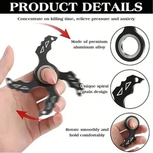 Rotating Keychain Toy for Adults & Teens, Portable Design, Stylish Keychain, Lightweight, Multifunctional, Ideal Gift for Daily Use, Durable Material, Stainless Steel Keychain, Easy Carry Accessory